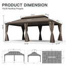 14' X 20' Hardtop Gazebo with Upgraded Features