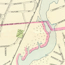 Vintage Map of Norwalk, Connecticut 1893