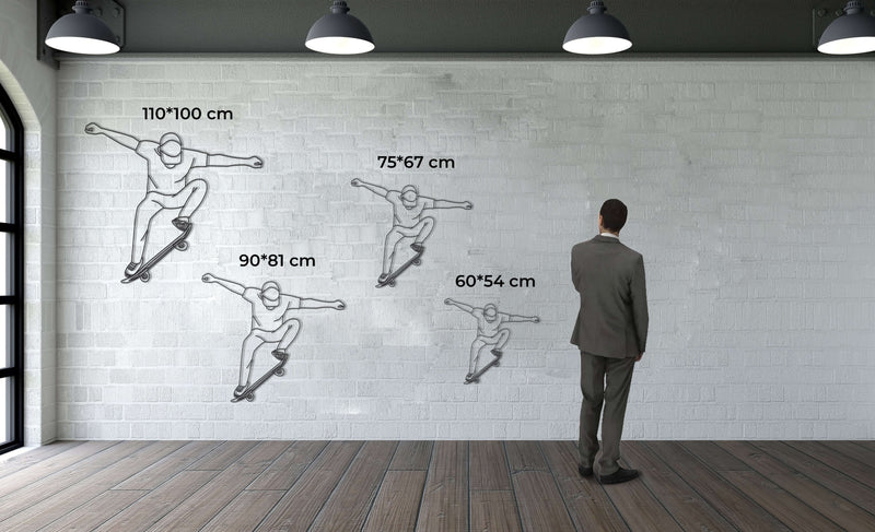 Skateboard Metal Wall Art