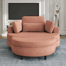 Sofa With Two Throw Pillows And A Waist Pillow With An Extra Tray For Comfortable Seating In Small Apartment Bedrooms by Unique Piece Furniture