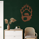 Bear Paw Metal Wall Art