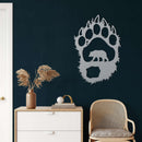 Bear Paw Metal Wall Art