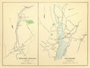 Vintage Map of Sandy Hook, Connecticut 1893