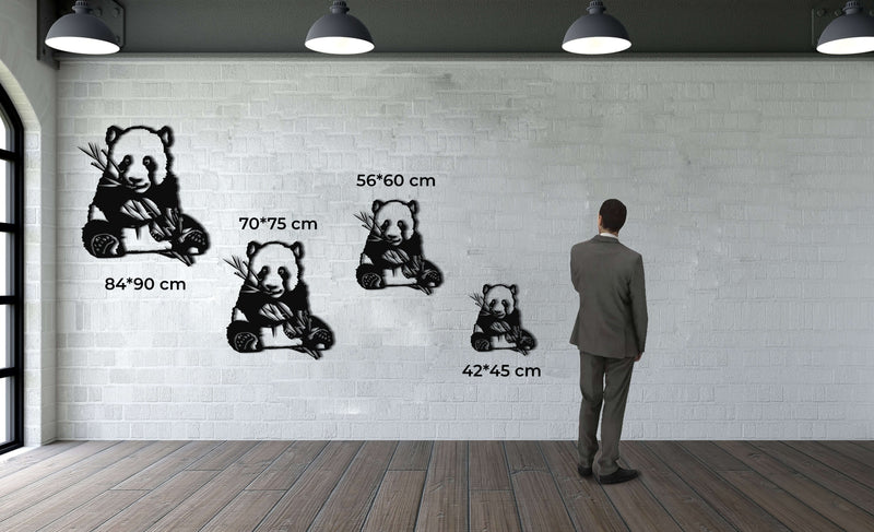 Panda Metal Wall Art
