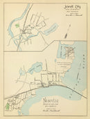 Vintage Map of Jewett City, Connecticut 1893