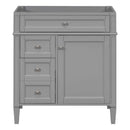 Bathroom Vanity With 2 Drawers and Tip-Out Storage Cabinet by HouseOfZazla