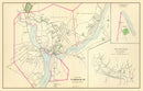 Vintage Map of Norwich, Connecticut 1893