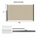Retractable Side Awning - Outdoor Privacy Screen