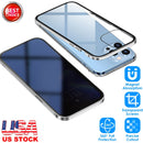 Privacy Magnetic Phone Case 360¡ Full Protection Anti Spy Phone Cover Double Sided Tempered Glass Magnet Absorption Fit for IOS Phone 12Pro Max