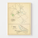 Vintage Map of Baltic, Connecticut 1893