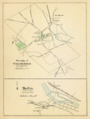 Vintage Map of Baltic, Connecticut 1893
