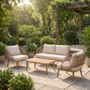 4-Piece Acacia Wood Patio Seating Set