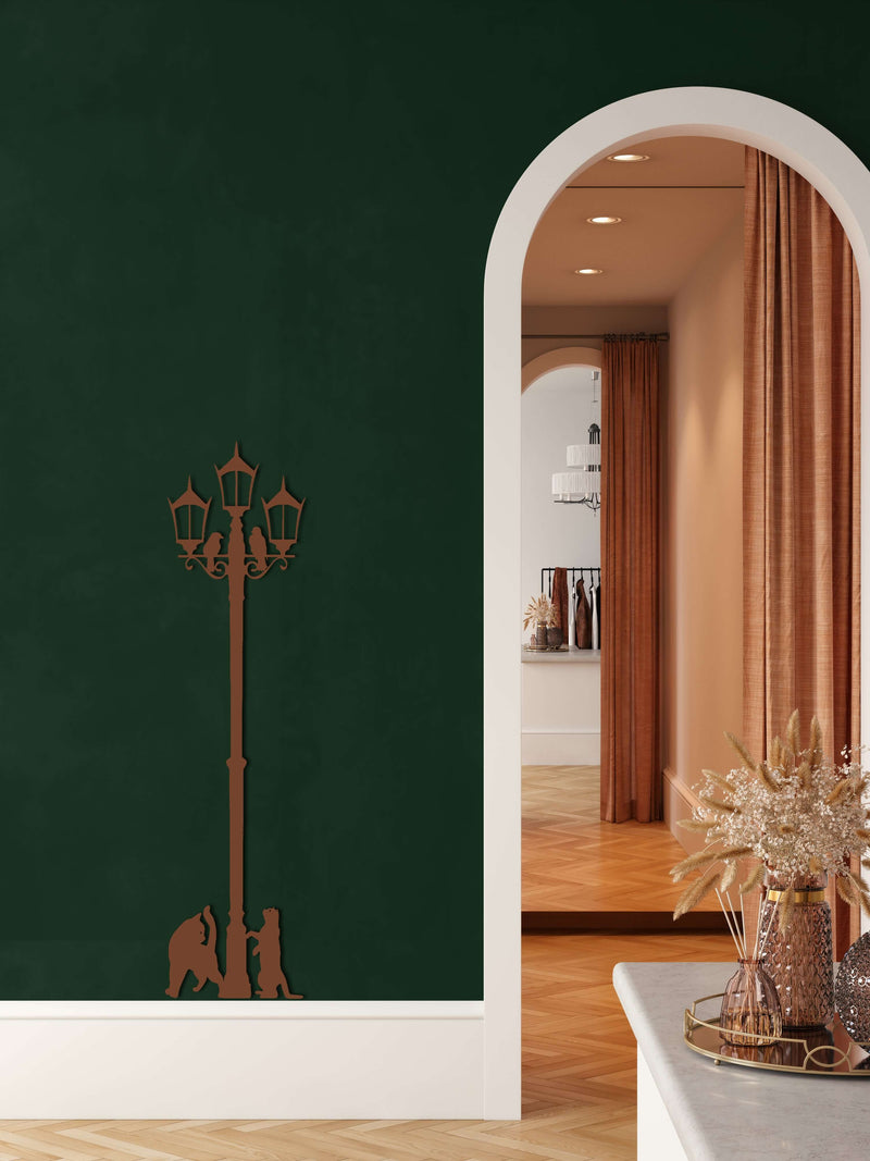 Cats and Birds Metal Wall Art