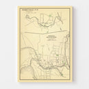 Vintage Map of Terryville, Connecticut 1893