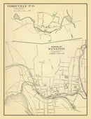 Vintage Map of Terryville, Connecticut 1893