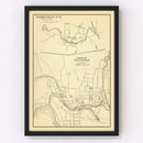 Vintage Map of Terryville, Connecticut 1893