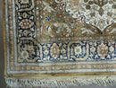 3' X 5' Fine Handmade Chinese Silk Rug Deer Birds Hand Knotted One Of A Kind