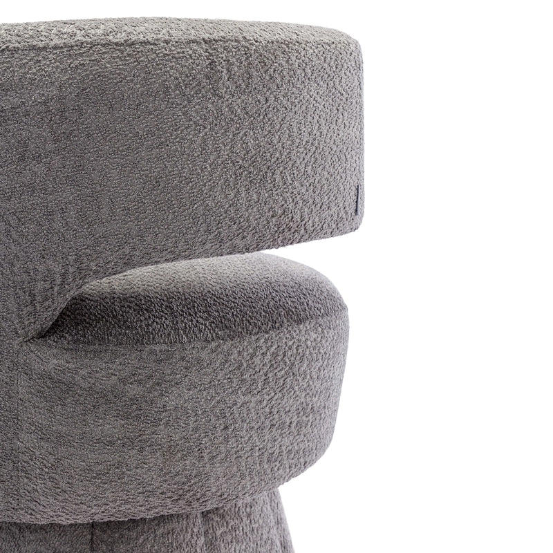 360 Degree Swivel Cuddle Barrel Accent Chairs, Round Armchairs with Wide Upholstered, Fluffy Fabric Chair for Living Room, Bedroom, Office, Waiting Rooms