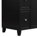 Transitional Style Bathroom Vanity Cabinet With Ceramic Sink by HouseOfZazla