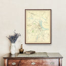 Vintage Map of Clinton, Connecticut 1893