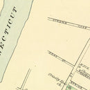 Vintage Map of Higganum, Connecticut 1893