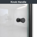 32"W x 72"H Frameless Circular Pivot Shower Door in Matte Black by HouseOfZazla