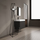 Freestanding Bathroom Vanity With Resin Sink And Storage Cabinet by HouseOfZazla