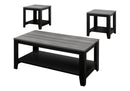 Table Set, Coffee, End, Side, Accent For Living Room Transitional (Set of 3) - Black by HouseOfZazla
