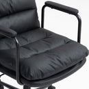 Office Chair, Mid Back Home Office Desk Task Chair With Wheels And Arms Ergonomic Computer Rolling Swivel Chair With Padded Armrest by HouseOfZazla