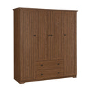 4 Door Wardrobe Armoire With 2 Drawers by HouseOfZazla