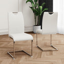 Modern Dining Chairs With Padded Seat And Metal Legs by HouseOfZazla