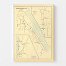 Vintage Map of Haddam, Connecticut 1893