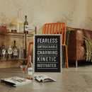 Fearless Motivated Kinetic Bold Text Art