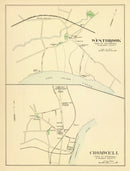 Vintage Map of Cromwell, Connecticut 1893