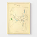 Vintage Map of Stafford Springs, Connecticut 1893