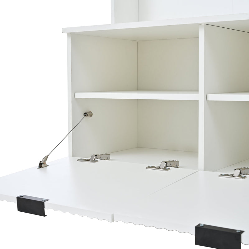 49.6" 5-in-1 Hall Tree with Bench, Shoe Storage & Cabinets, photo 7 of 10