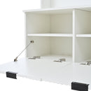 49.6" 5-in-1 Hall Tree with Bench, Shoe Storage & Cabinets by HouseOfZazla