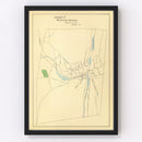Vintage Map of Stafford Springs, Connecticut 1893