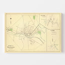 Vintage Map of Central Village, Connecticut 1893