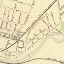 Vintage Map of Central Village, Connecticut 1893