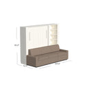Wall Bed with Extended Sofa