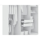 Gramercy - Free Standing Wardrobe Closet With Drawers And Shelves by HouseOfZazla