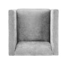 Barrel Accent Chair With Enclosed Arms by HouseOfZazla