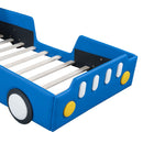 Race Car Shaped Platform Bed With Wheels by HouseOfZazla