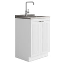 Murphy - Laundry Cabinet & Faucet And Stainless Steel Sink by Unique Piece Furniture