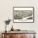 Vintage Map of South New Market, New Hampshire 1884