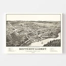 Vintage Map of South New Market, New Hampshire 1884