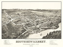 Vintage Map of South New Market, New Hampshire 1884