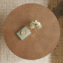 Rustic Ash Wood Veneer Coffee Table