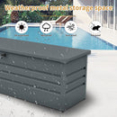 260 Gallon Metal Outdoor Deck Box Waterproof by HouseOfZazla